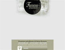 Tablet Screenshot of fontaines-petrifiantes.fr